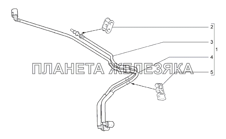 Трубки топливного и парового трубопроводов Lada Granta-2190