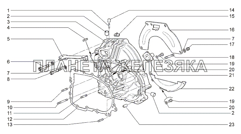 Картер сцепления Lada Granta-2190