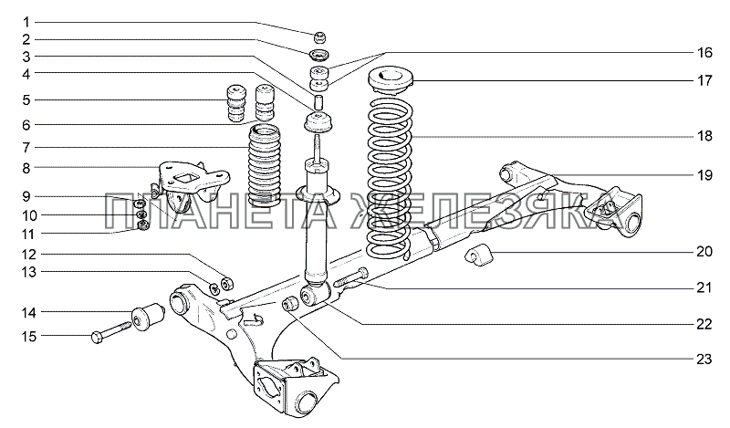 Подвеска задняя Lada Granta-2190