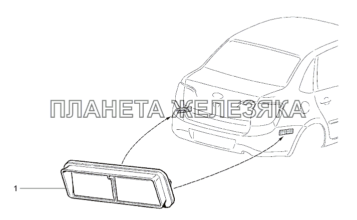 Дефлекторы вытяжной вентиляции Lada Granta-2190