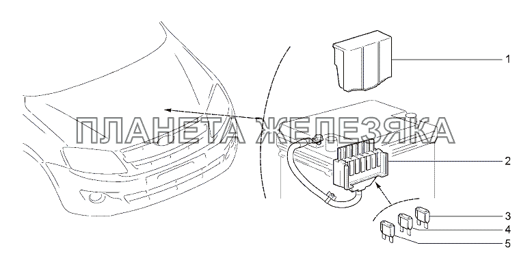Блок предохранителей Lada Granta-2190