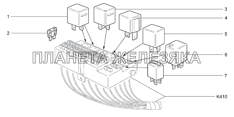 Реле монтажного блока Lada Granta-2190
