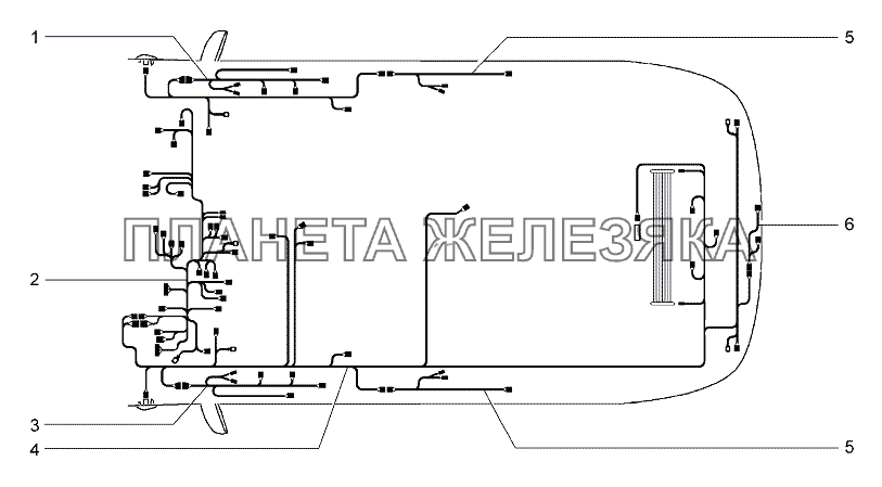 Жгуты проводов салона Lada Granta-2190