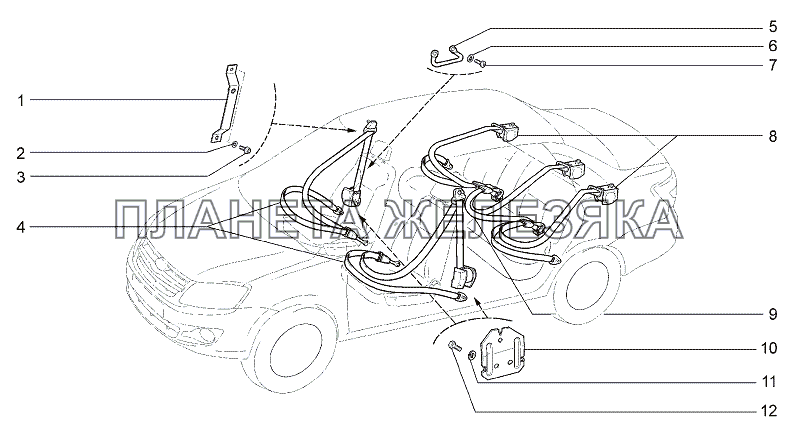 Ремни безопасности Lada Granta-2190