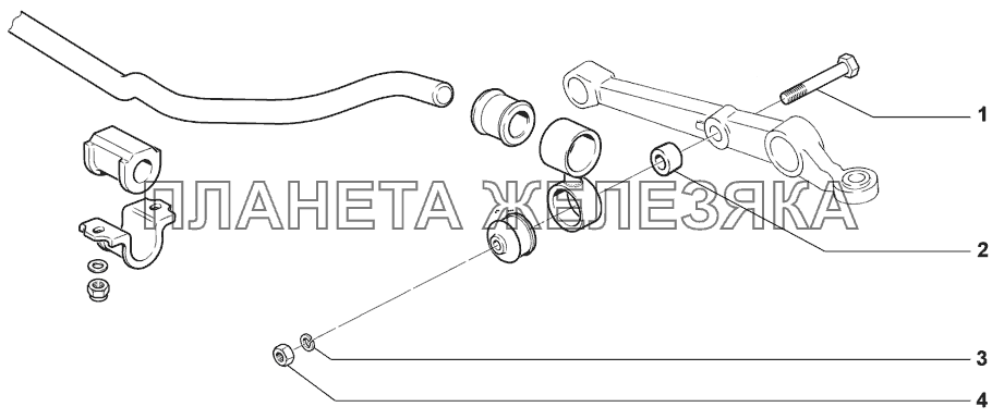 Стабилизатор поперечной устойчивости Lada Granta sport (доп.)