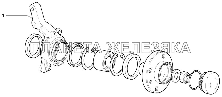 Кулак поворотный Lada Granta sport (доп.)