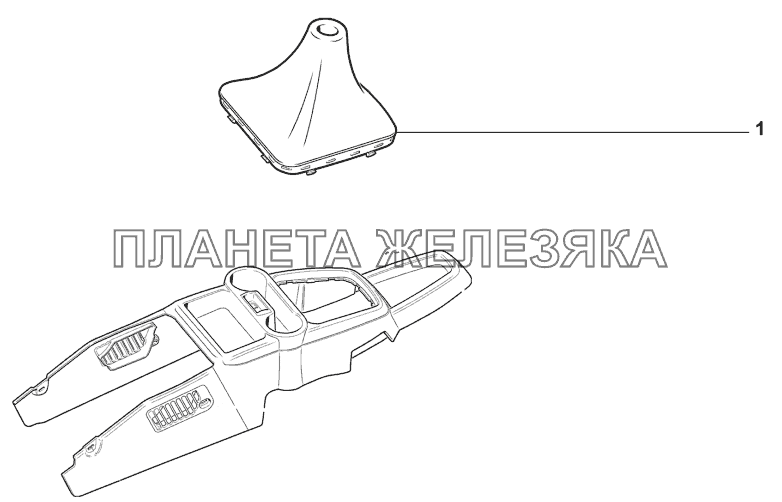 Чехол рычага переключения передач Lada Granta sport (доп.)