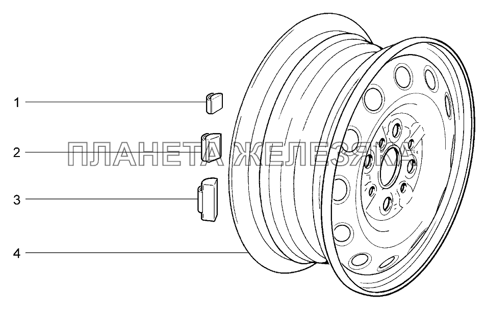 Колесо запасное Lada Kalina 2192, 2194