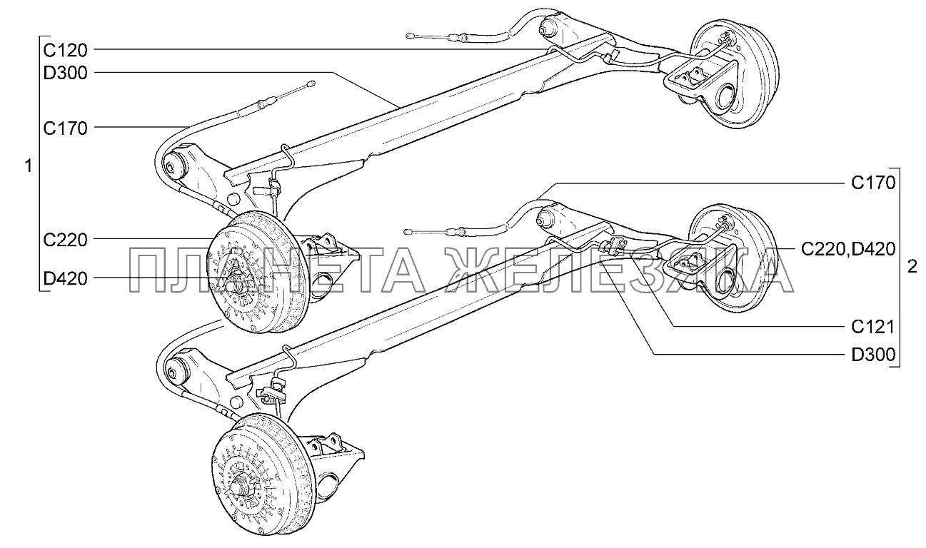 Ступицы задних колес Lada Kalina 2192, 2194