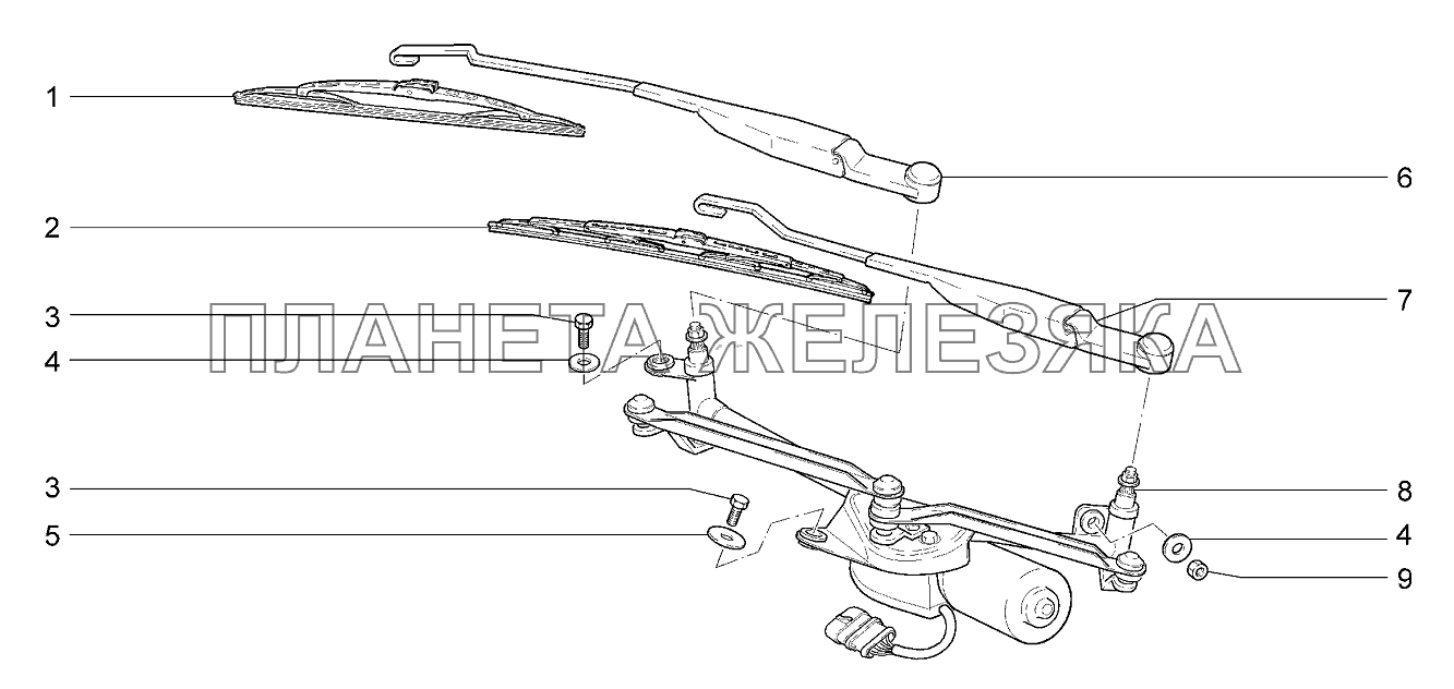 Стеклоочиститель передний Lada Kalina 2192, 2194