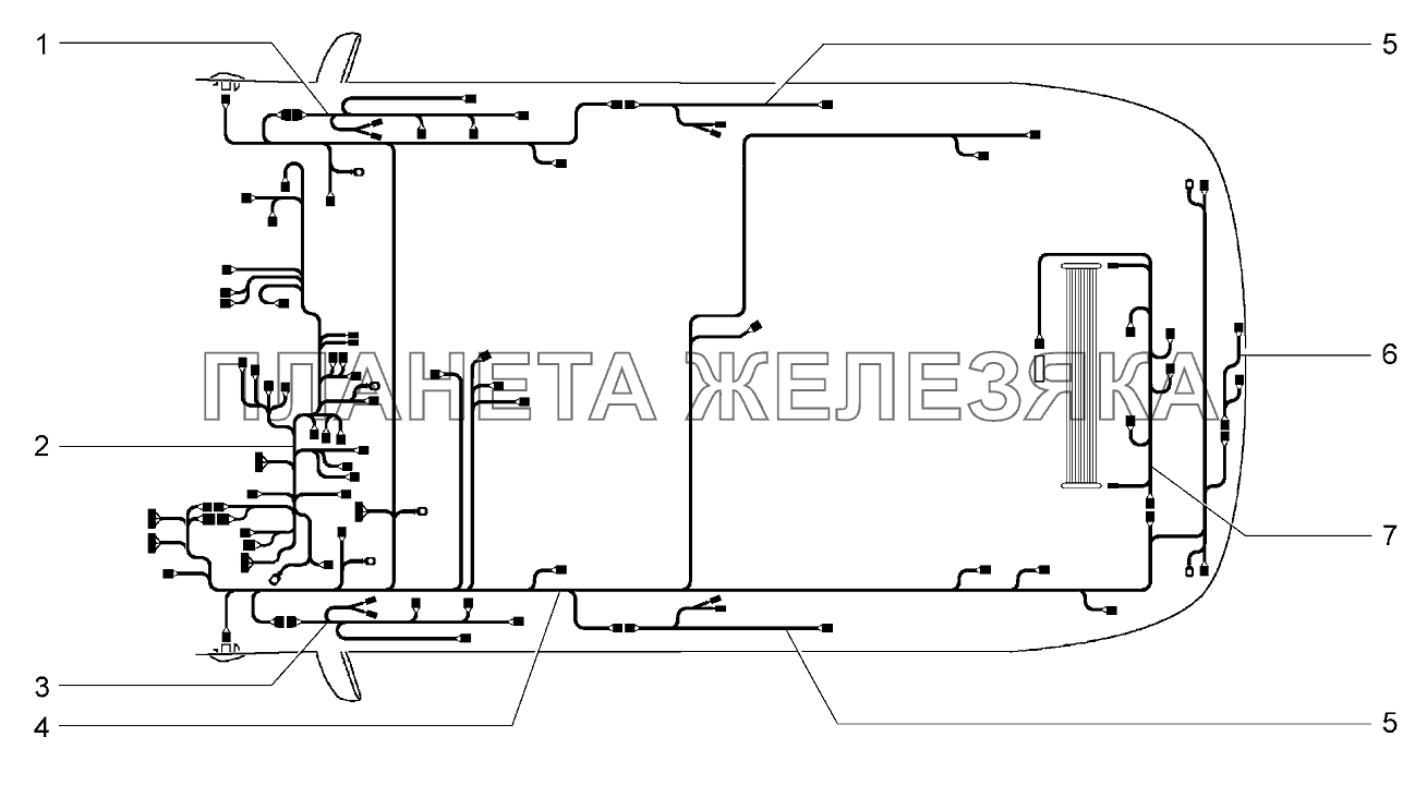 Жгуты проводов салона Lada Kalina 2192, 2194