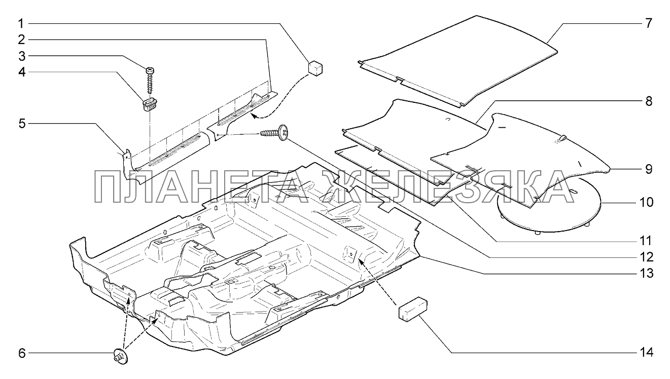 Коврики Lada Kalina 2192, 2194