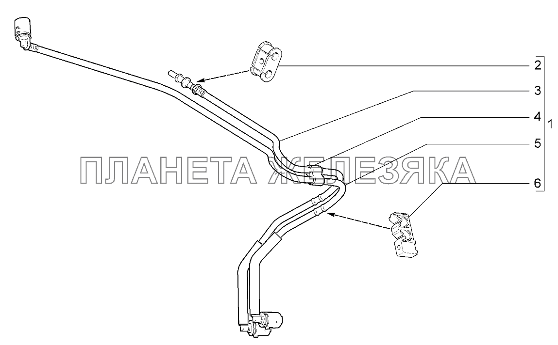 Трубки топливного и парового трубопровода Lada Kalina 2192, 2194