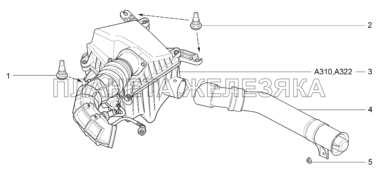 Установка фильтра воздушного Lada Kalina 2192, 2194