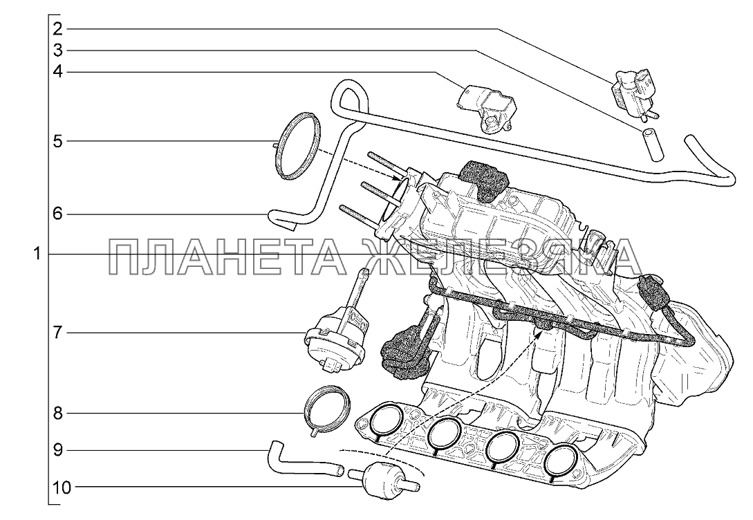 Модуль впуска Lada Kalina 2192, 2194