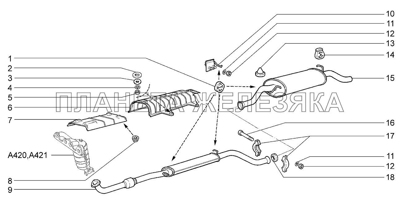 Глушители Lada Kalina 2192, 2194