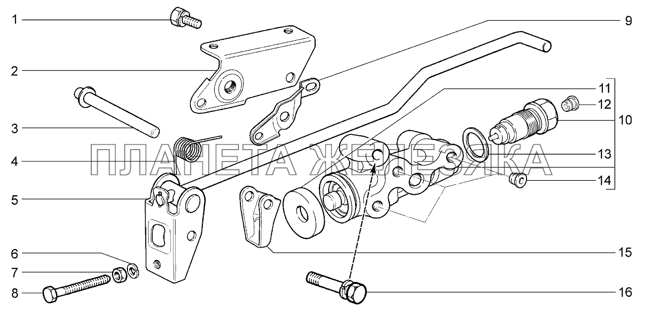 Регулятор давления тормоза Lada Kalina 2192, 2194