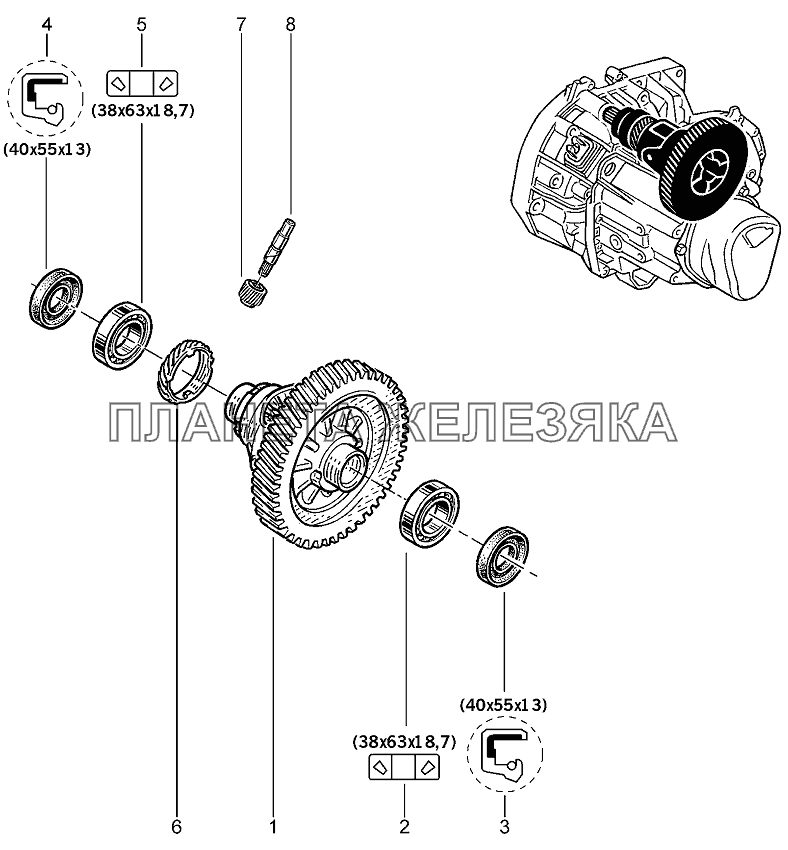 Дифференциал Лада Ларгус 4601