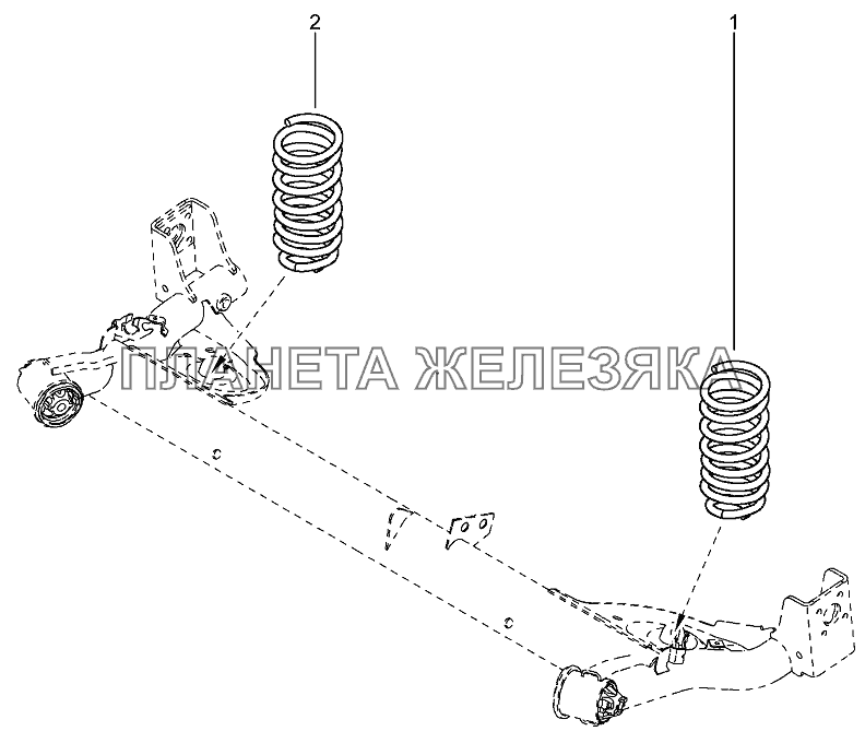 Пружины задние Лада Ларгус 4601