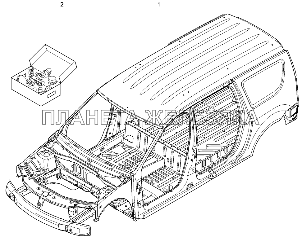 Кузов Лада Ларгус 4601