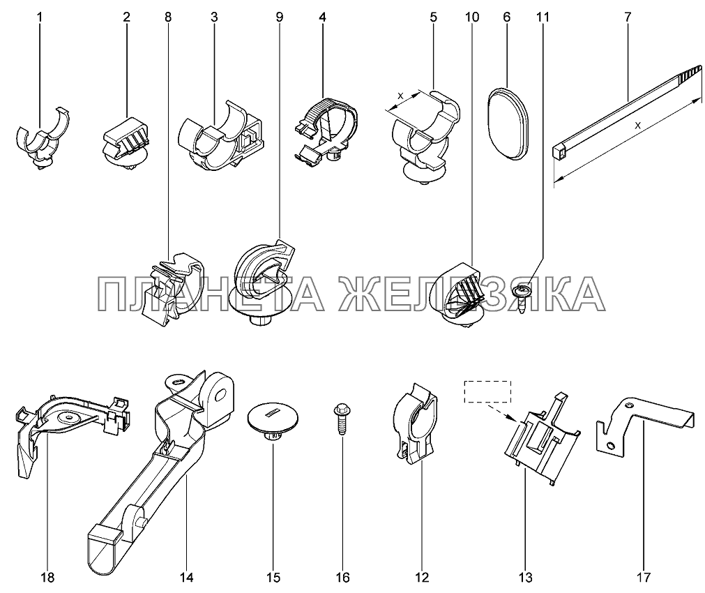 Скобки Лада Ларгус 4601