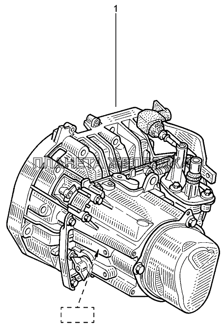 КПП в сборе Лада Ларгус 4601