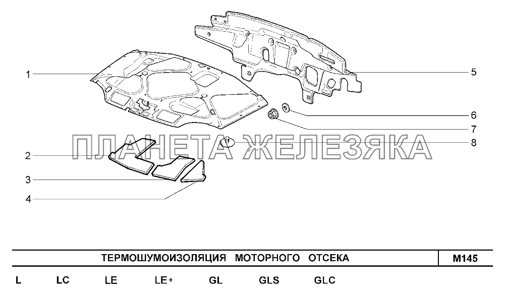 Термошумоизоляция моторного отсека Шевроле Нива-1,7