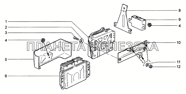 Блоки электронные Chevrolet Niva 1.7