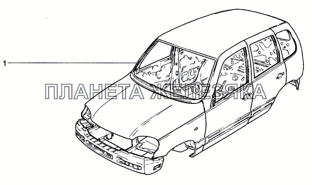 Кузов Chevrolet Niva 1.7