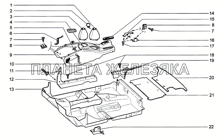 Коврики Chevrolet Niva 1.7