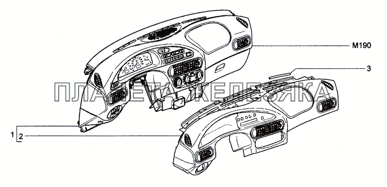 Панель приборов в сборе Chevrolet Niva 1.7