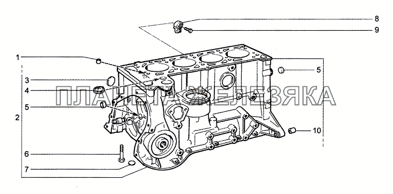 Блок цилиндров Chevrolet Niva 1.7