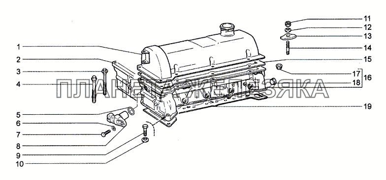 Головка блока цилиндров Chevrolet Niva 1.7