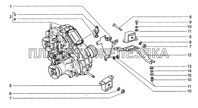 Коробка раздаточная в сборе Chevrolet Niva 1.7