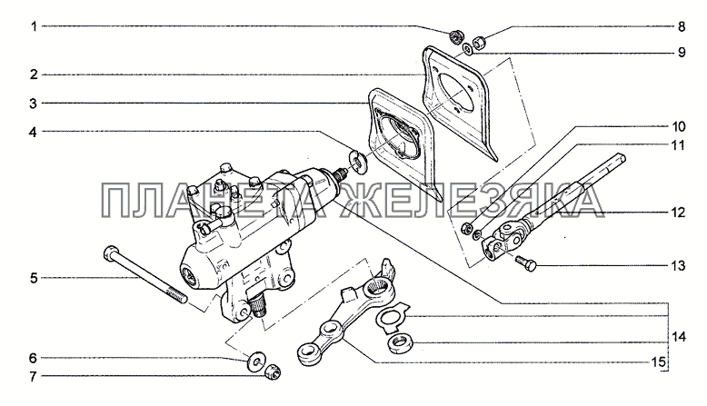 Механизм рулевой Chevrolet Niva 1.7