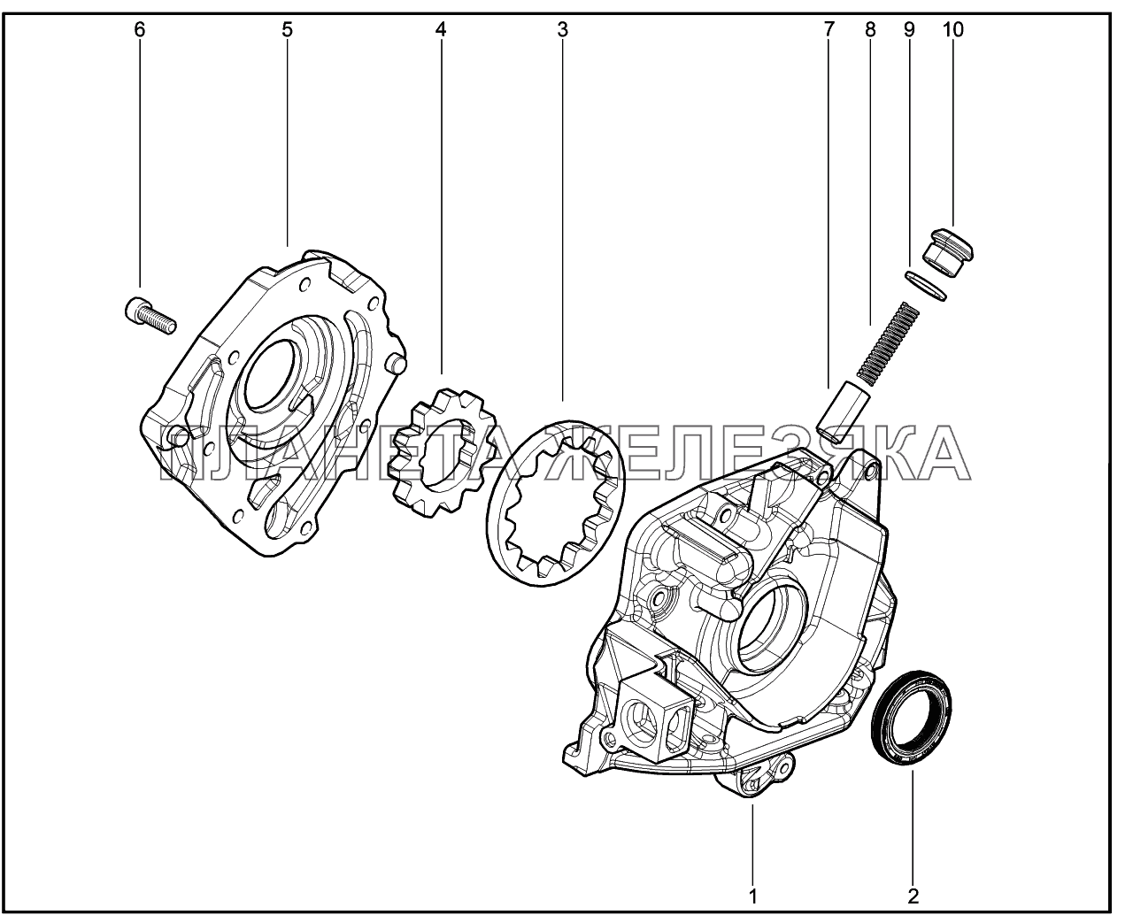 107200. Масляный насос Lada Vesta