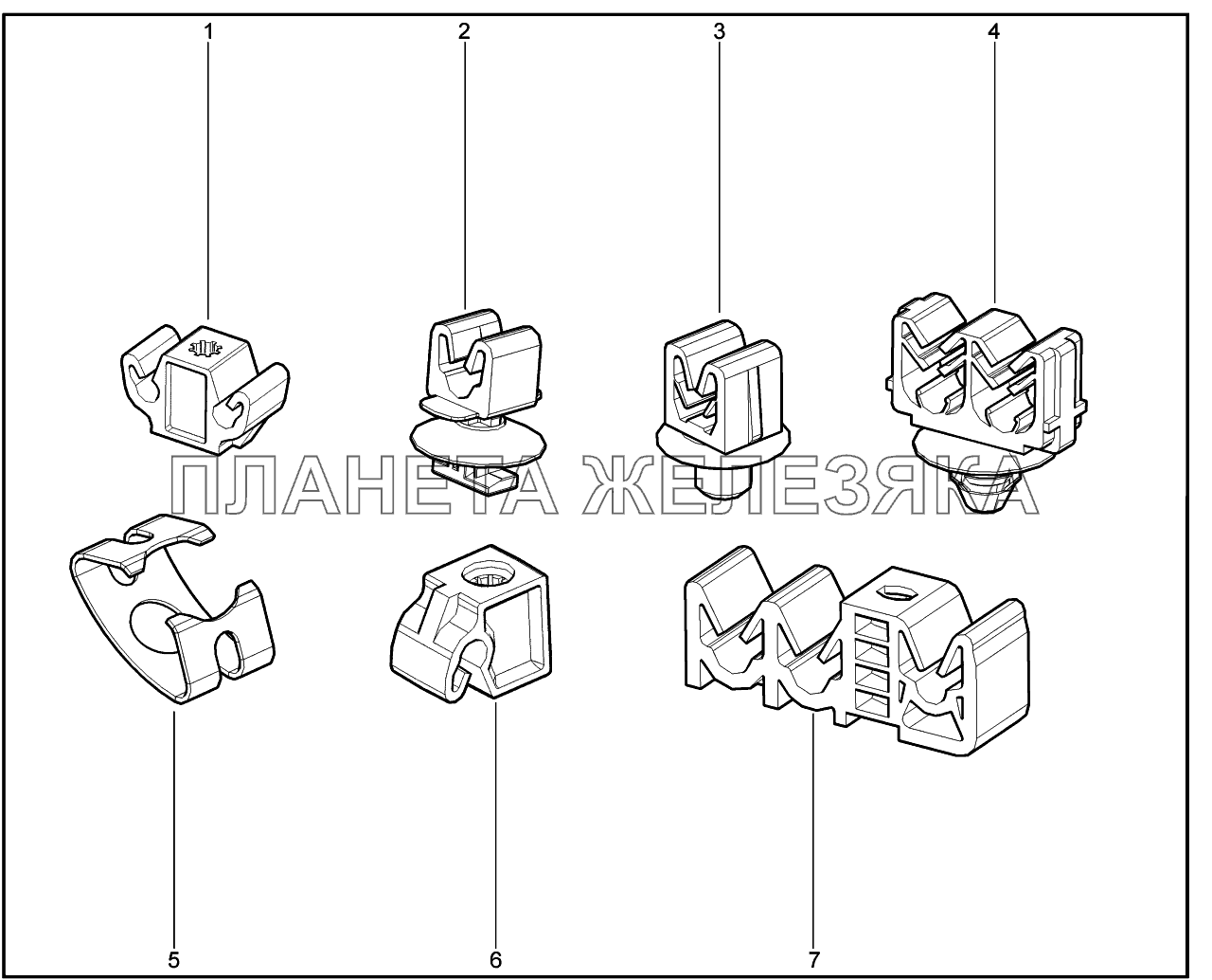 378750. Скобы креплений Lada Vesta