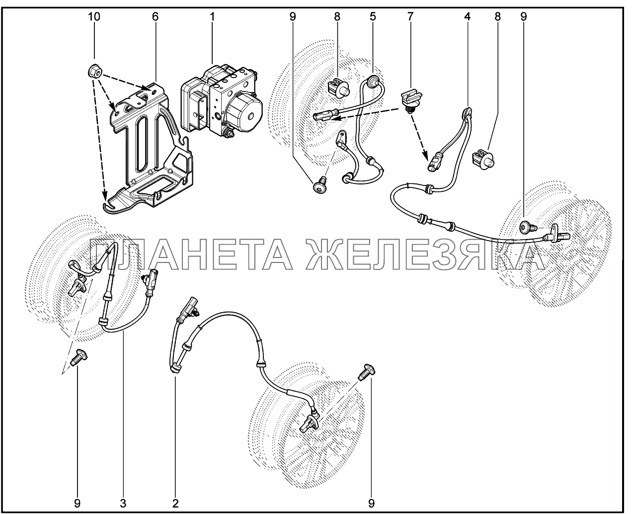 379010. Блок и датчики ABS Lada Vesta
