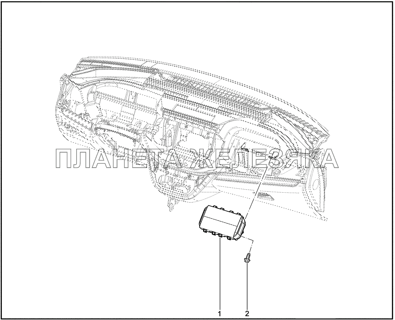 572610. Подушка безопасности пассажира Lada Vesta