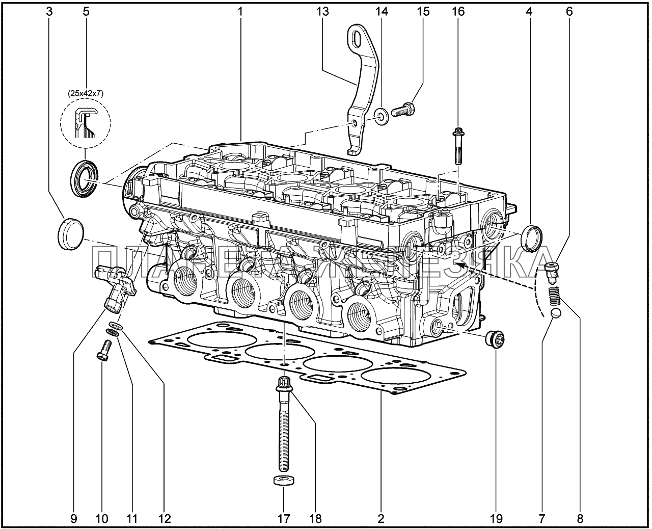 112010. Головка блока Lada Vesta