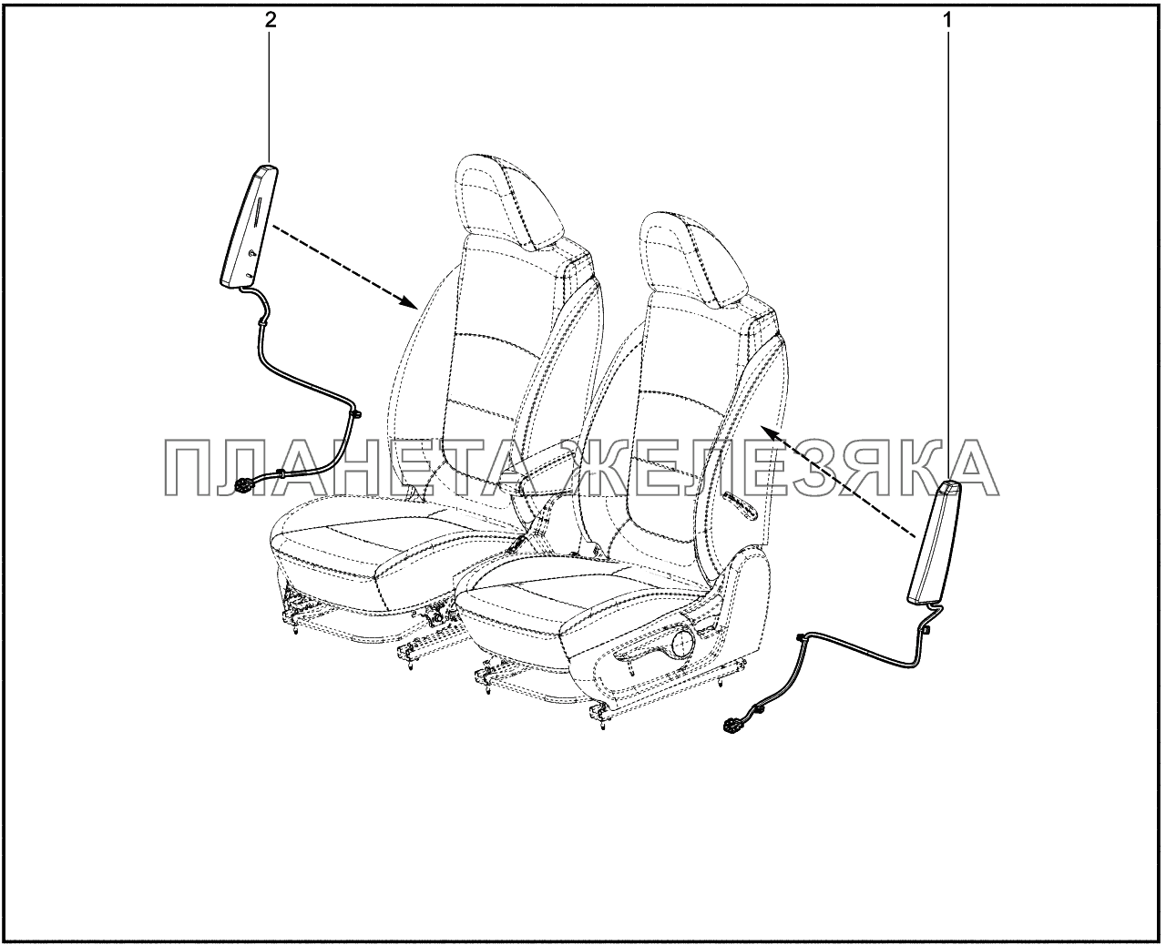 596010. Подушка безопасности боковая Lada Vesta