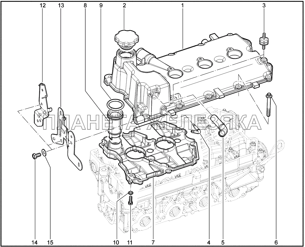 113010. Крышка ГРМ Lada Vesta