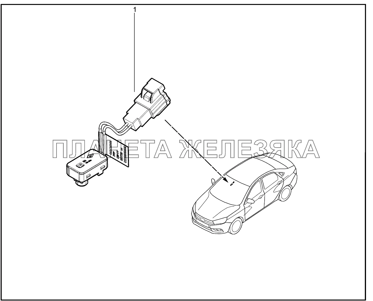 863011. Датчик температуры внутренний Lada Vesta