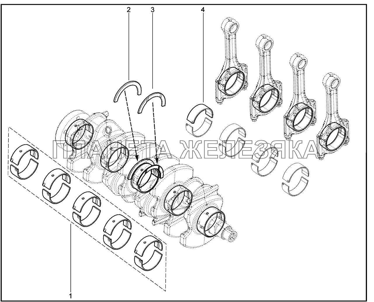 103010. Комплект вкладышей Lada Vesta