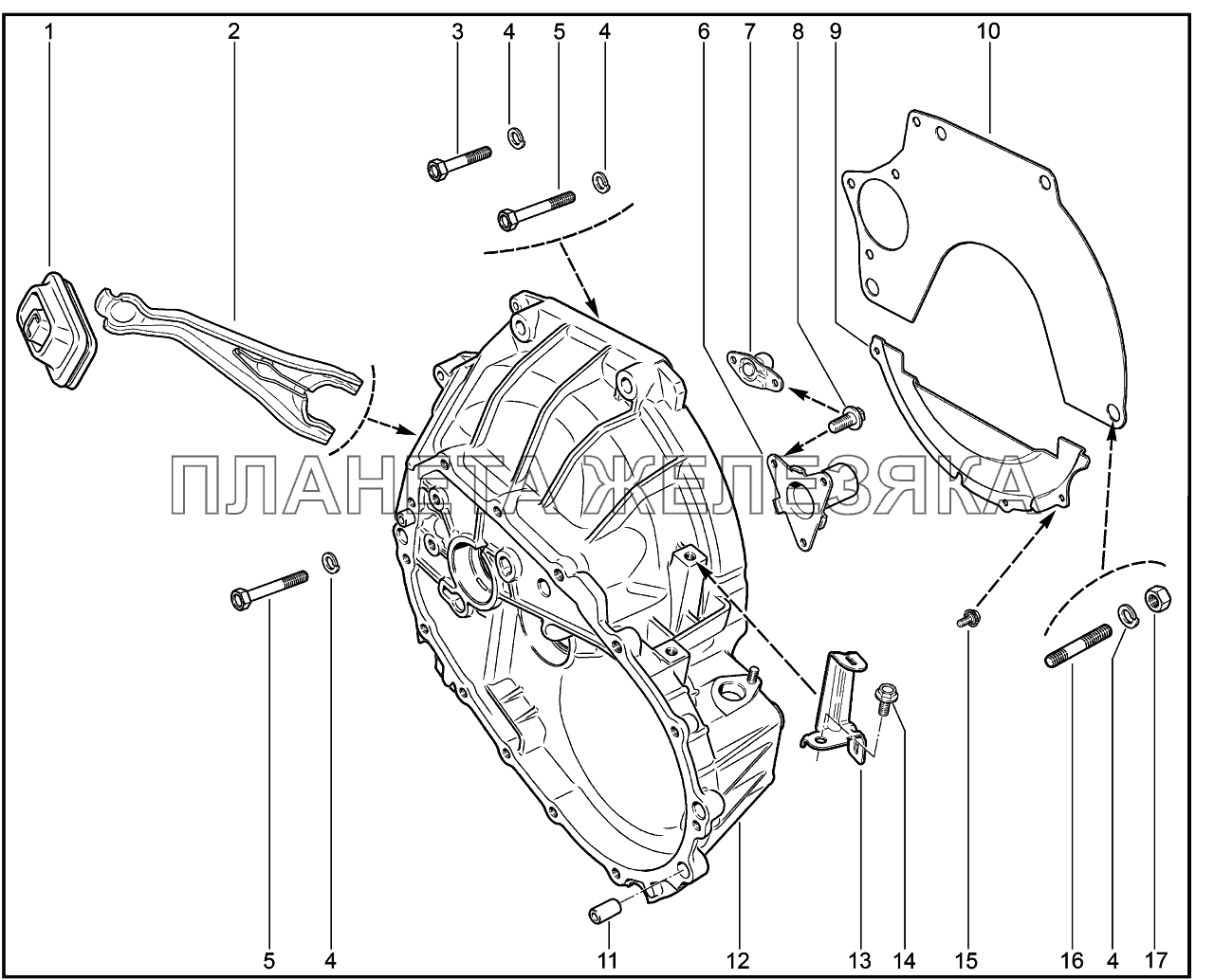 213110. Картер сцепления Lada Vesta