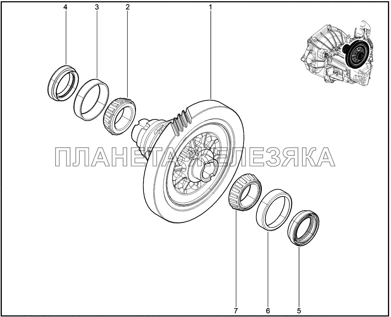 216110. Дифференциал Lada Vesta