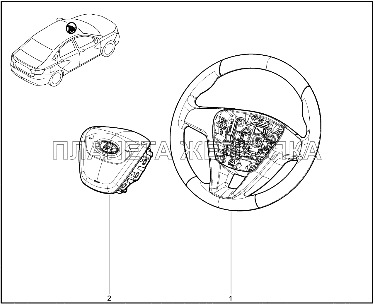 366010. Руль Lada Vesta