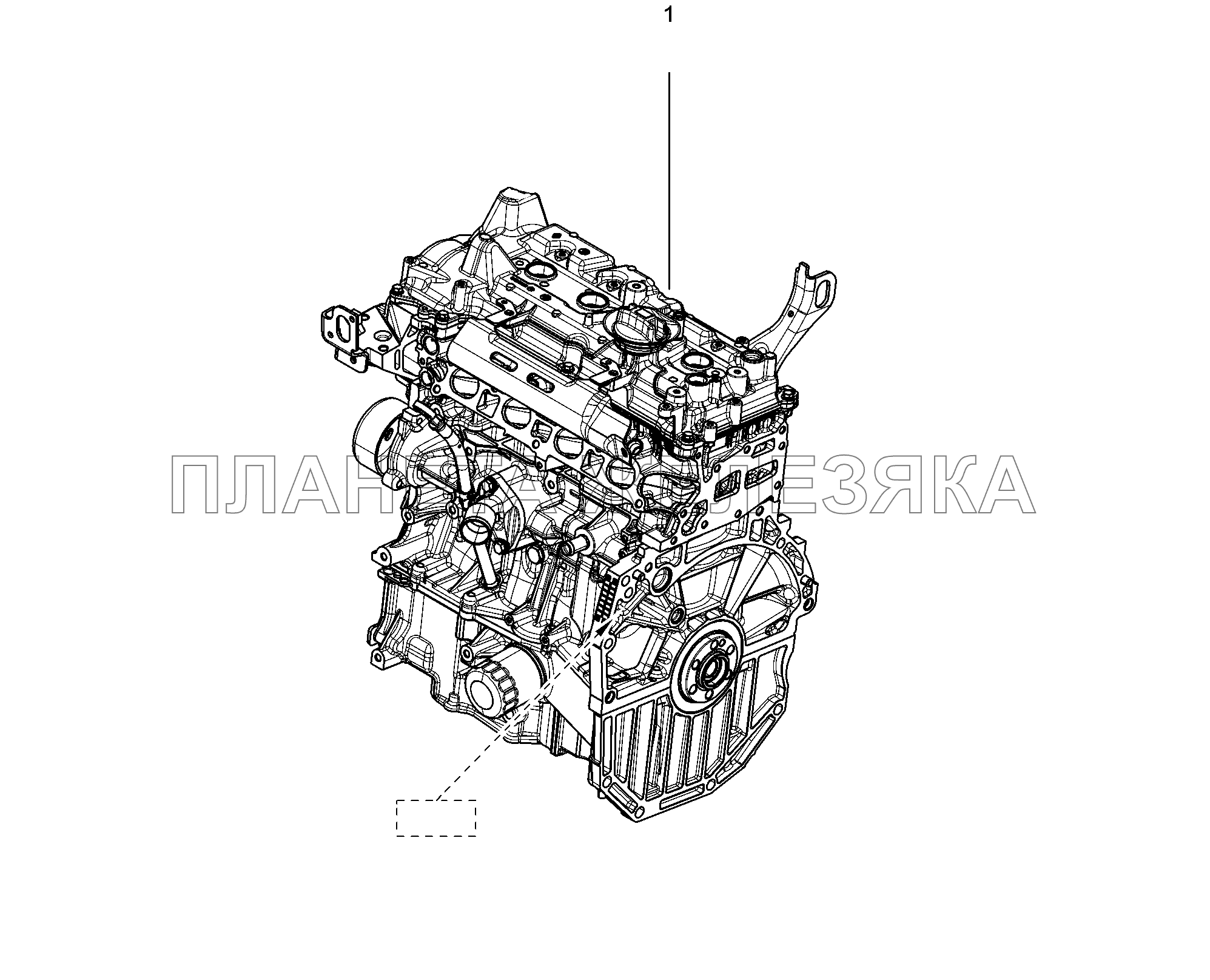 100333. Двигатель в сборе Lada Xray