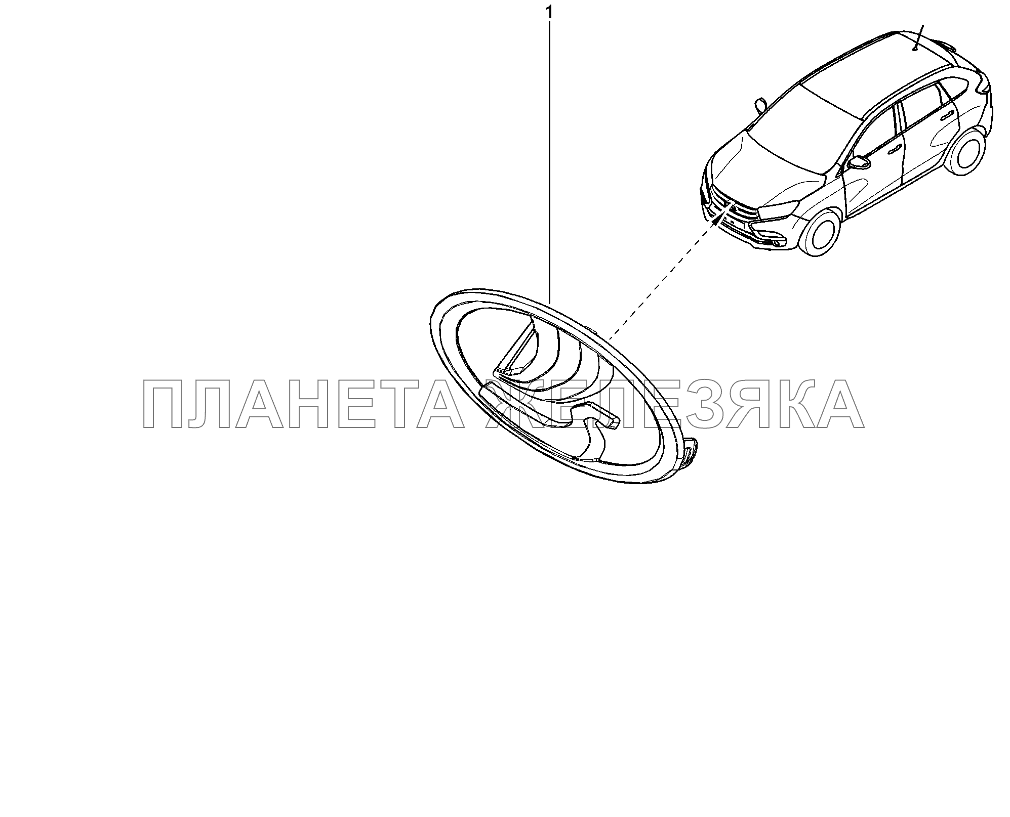 560010. Заводской знак Lada Xray