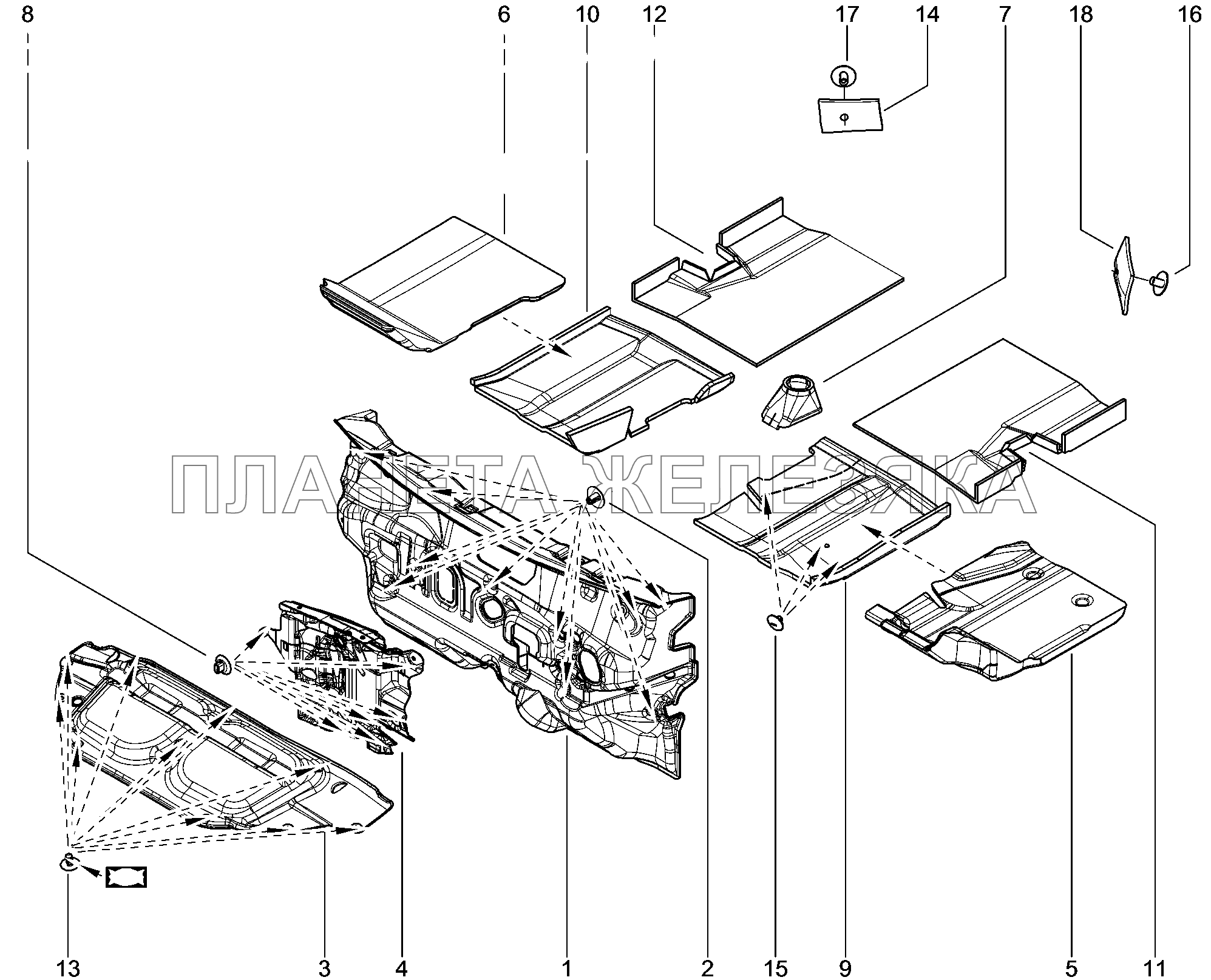 680110. Шумоизоляция подкапотная Lada Xray